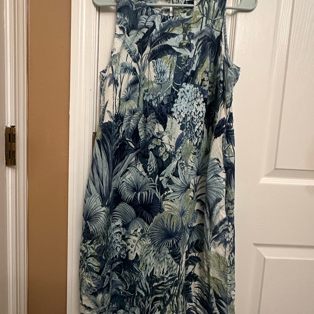 Tommy Bahama Cabana Shift Dress in Jungle Dockside Blue